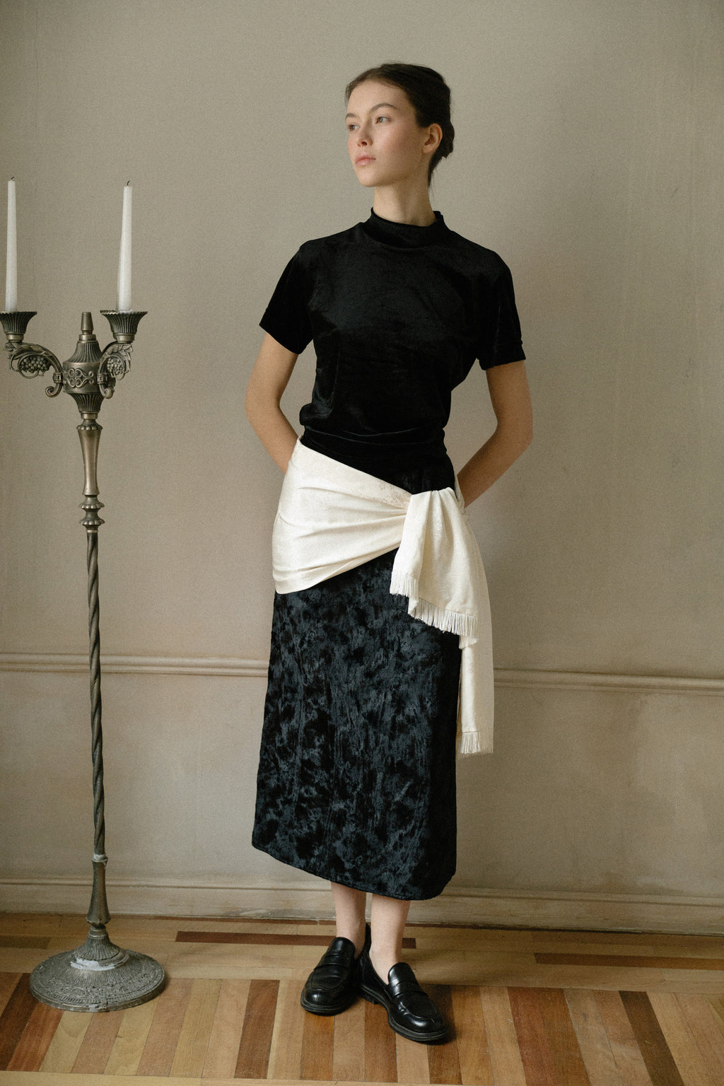 Vintage Black Top by Impressions of California