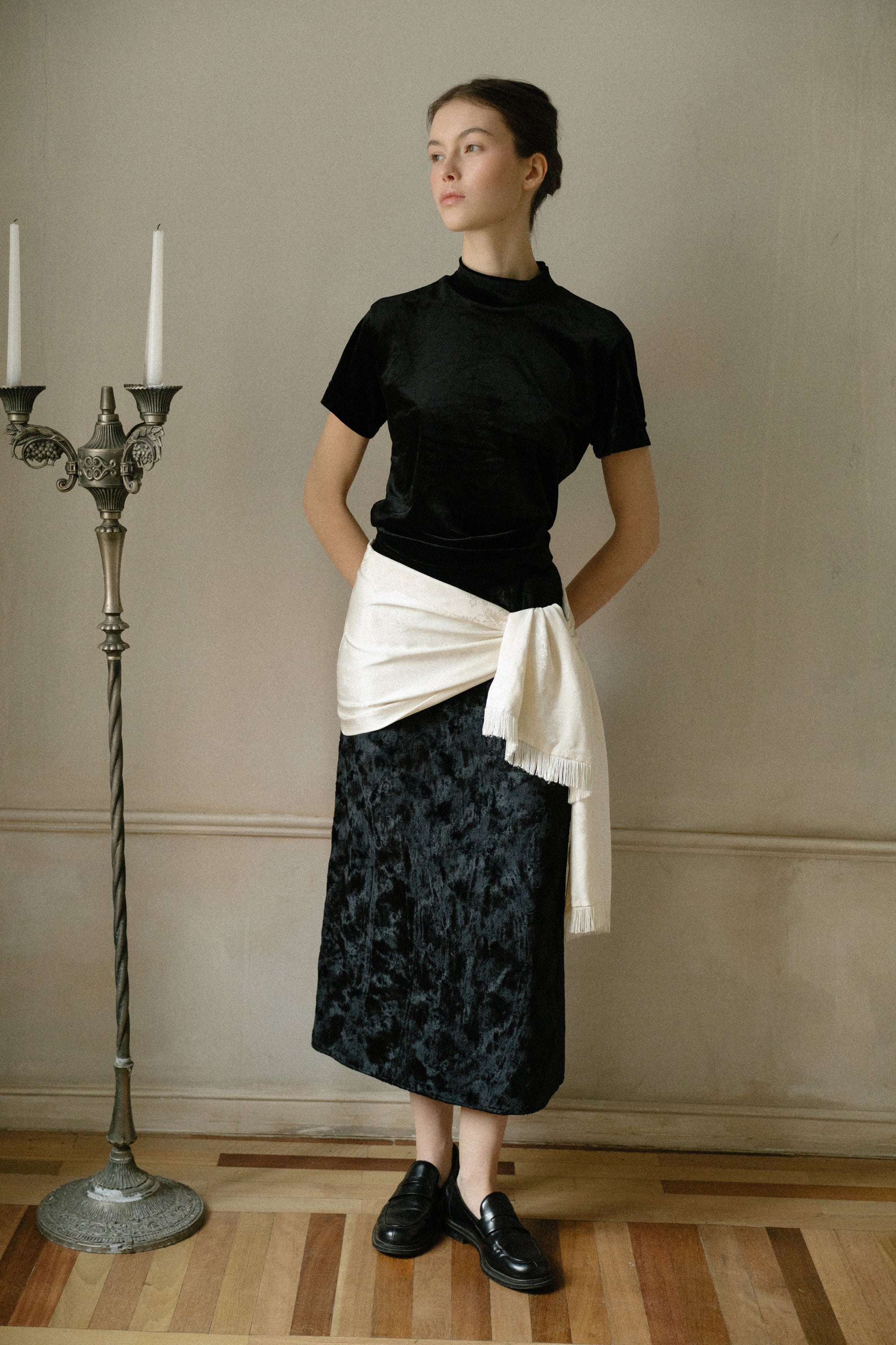 Vintage Black Top by Impressions of California