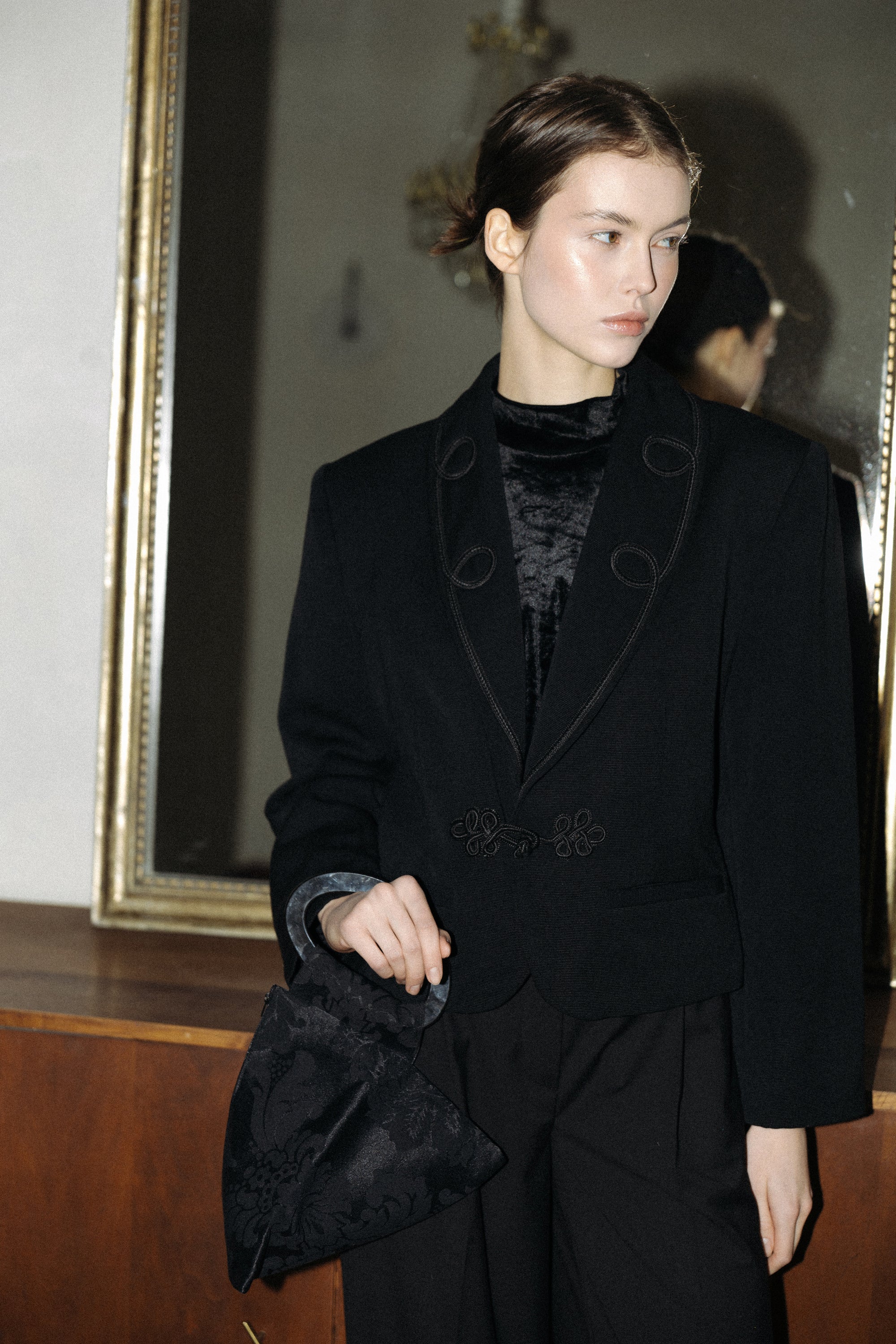 Vintage Italian Wool Blazer · 80s–90s · XS–S