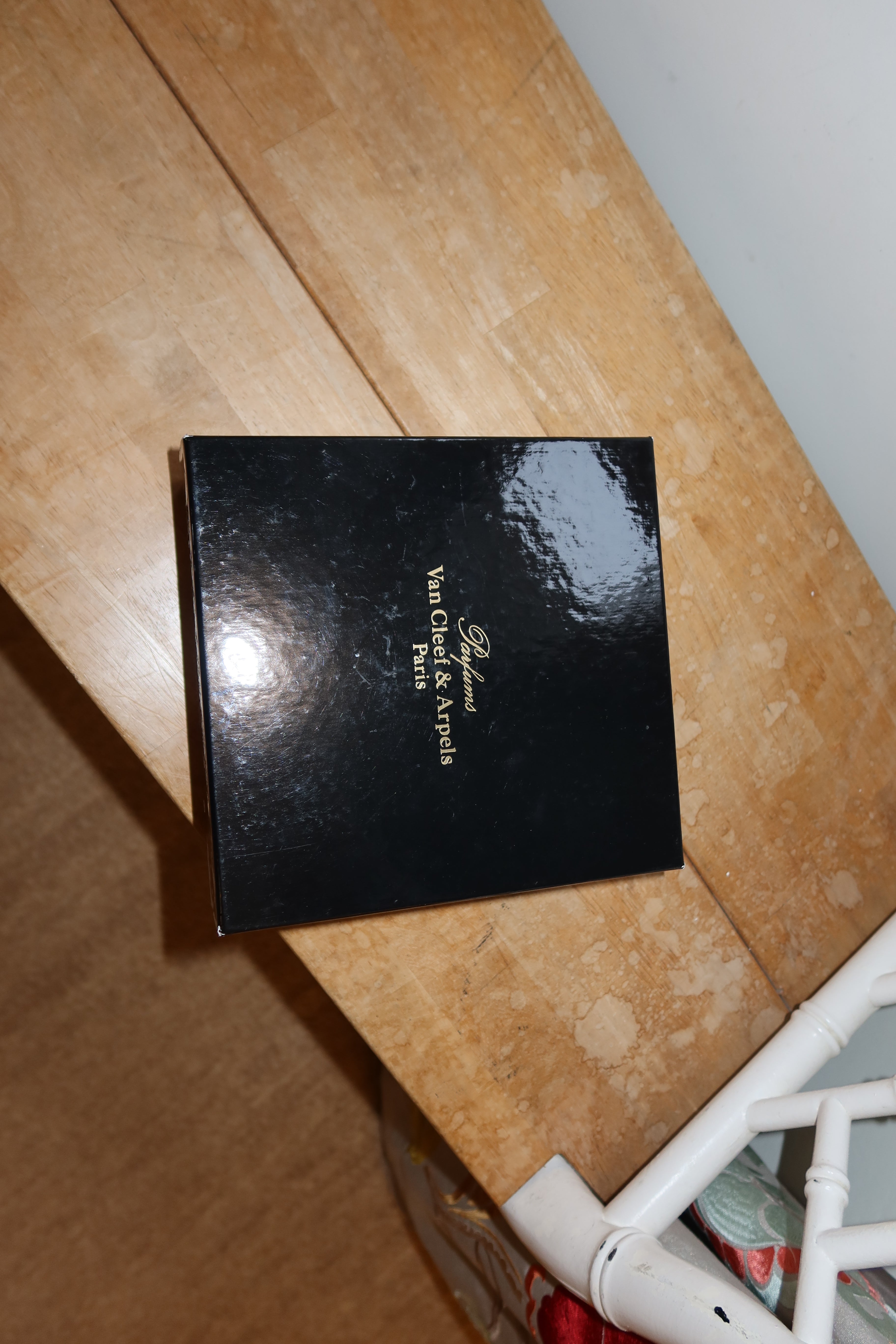 Rare 1980s Van Cleef & Arpels Black Silk Evening Bag with Original Box