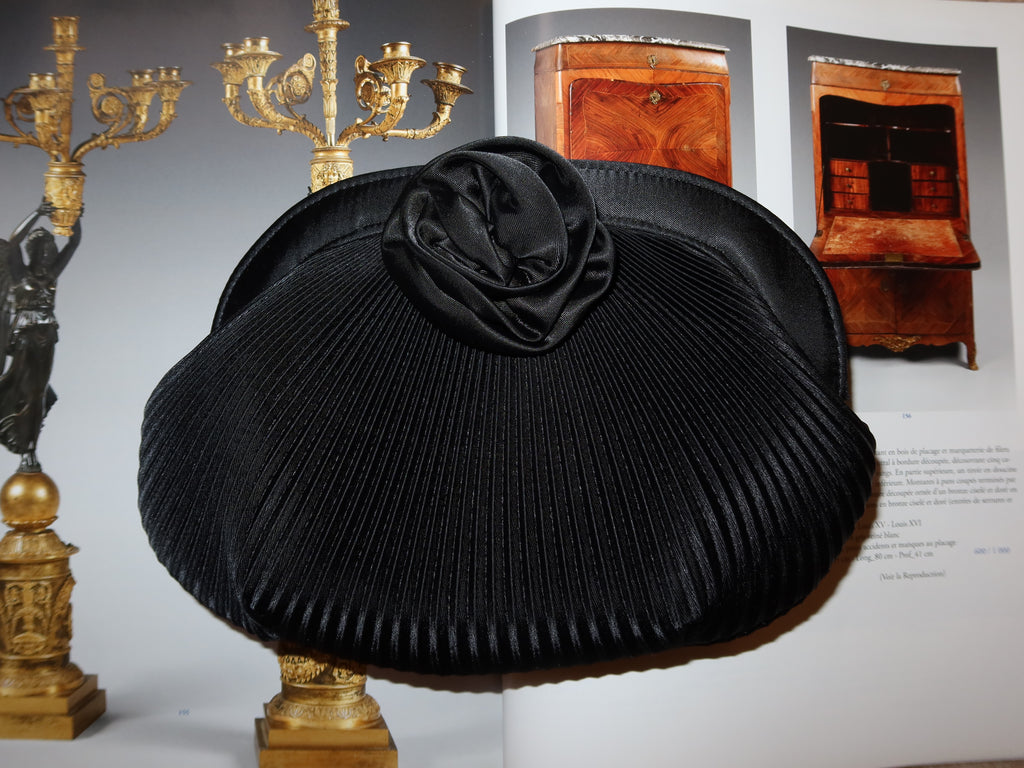 Van Cleef & Arpels Silk Clutch with Rose Detail — with Original Box