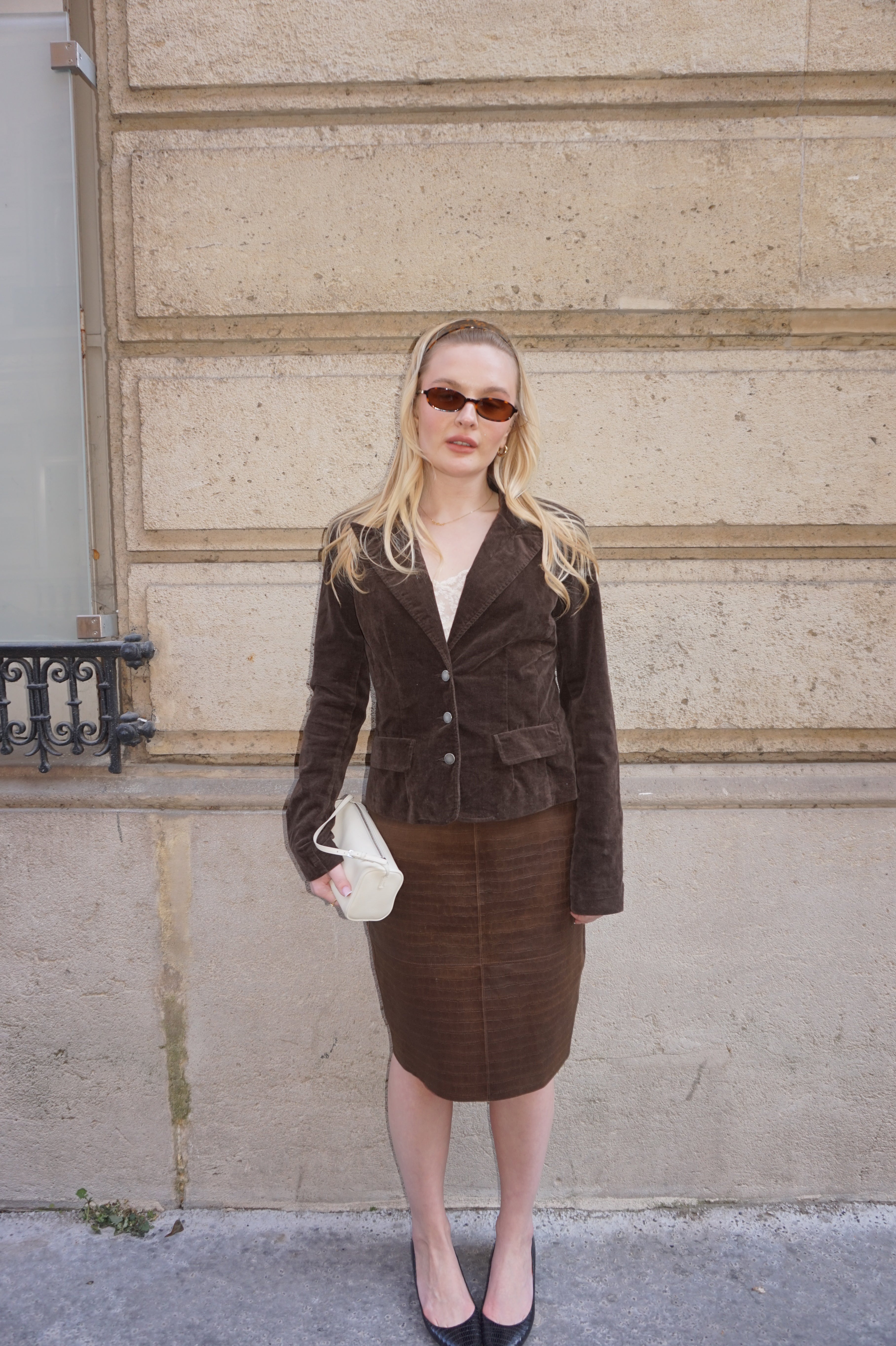 Vintage Calvin Klein Brown Denim & Suede Jacket