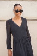 Chloé 100% Silk V-Neck Dress