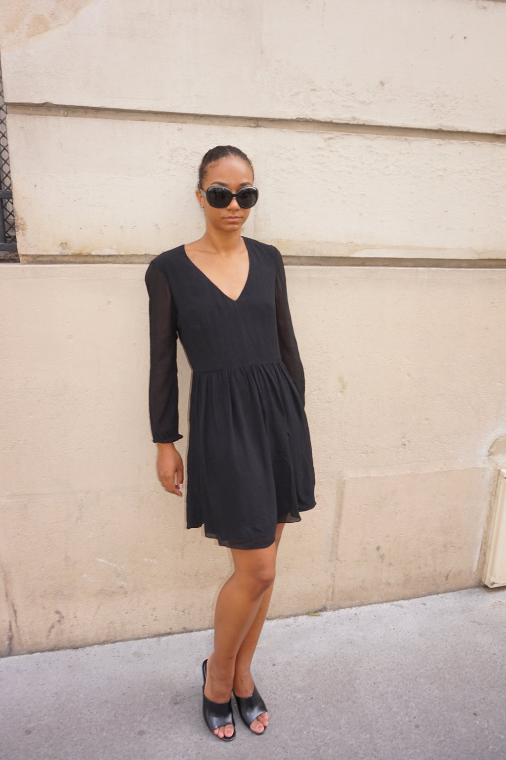 Chloé 100% Silk V-Neck Dress