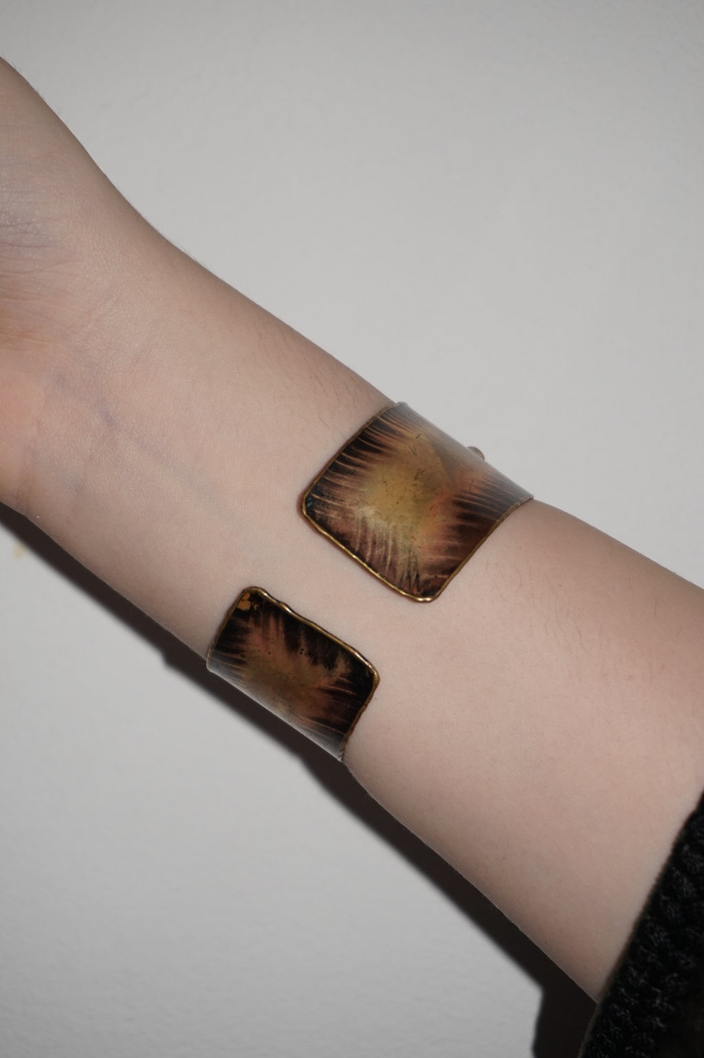 Rare Handmade Gold-Plated Fish Bracelet