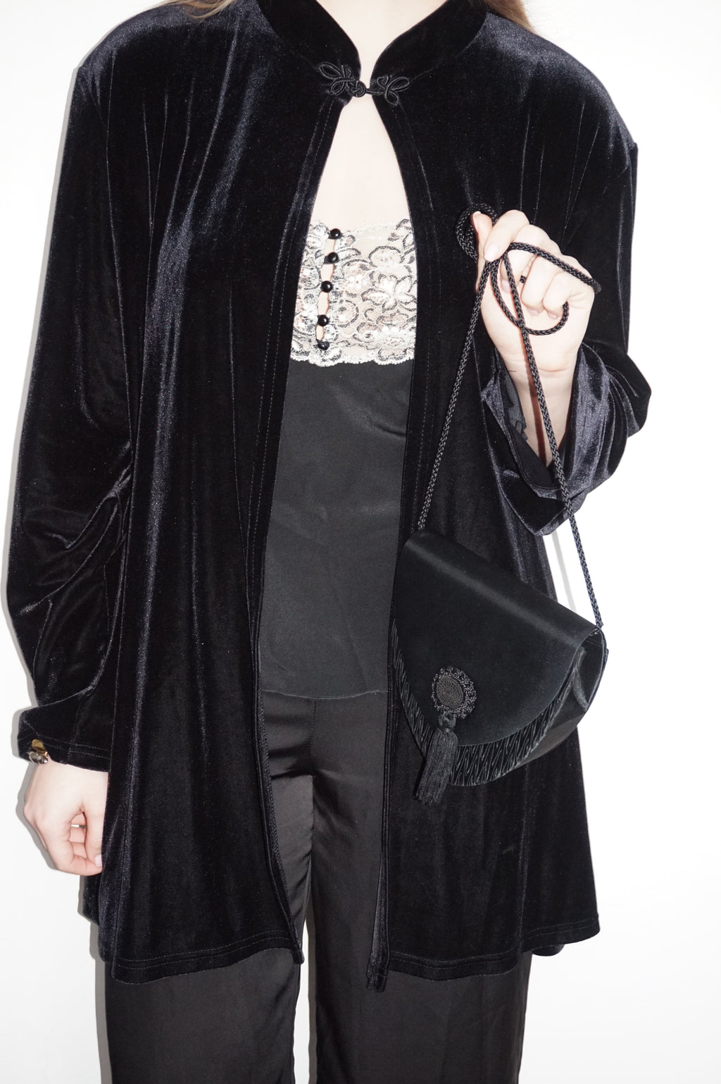 Vintage Van Cleef & Arpels Silk Evening Bag (No Box) 1980s