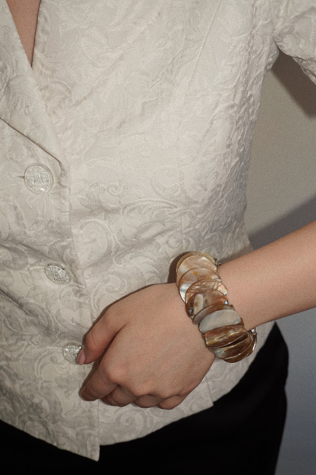 Handmade Natural Shell Bracelet (Early 2000s)