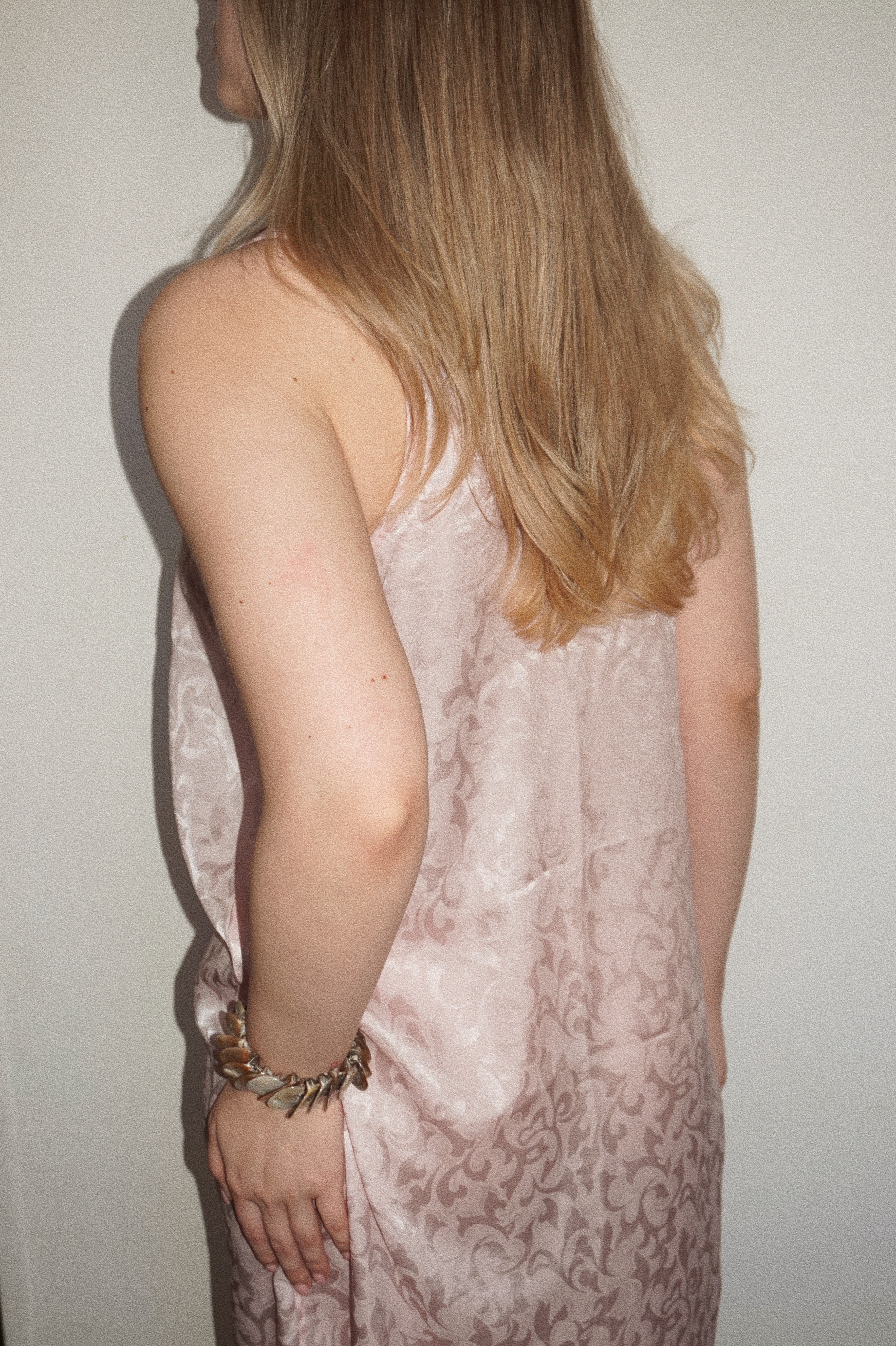 Rare Vintage Pink Christian Dior Lingerie Slip Dress with Floral Embroidery