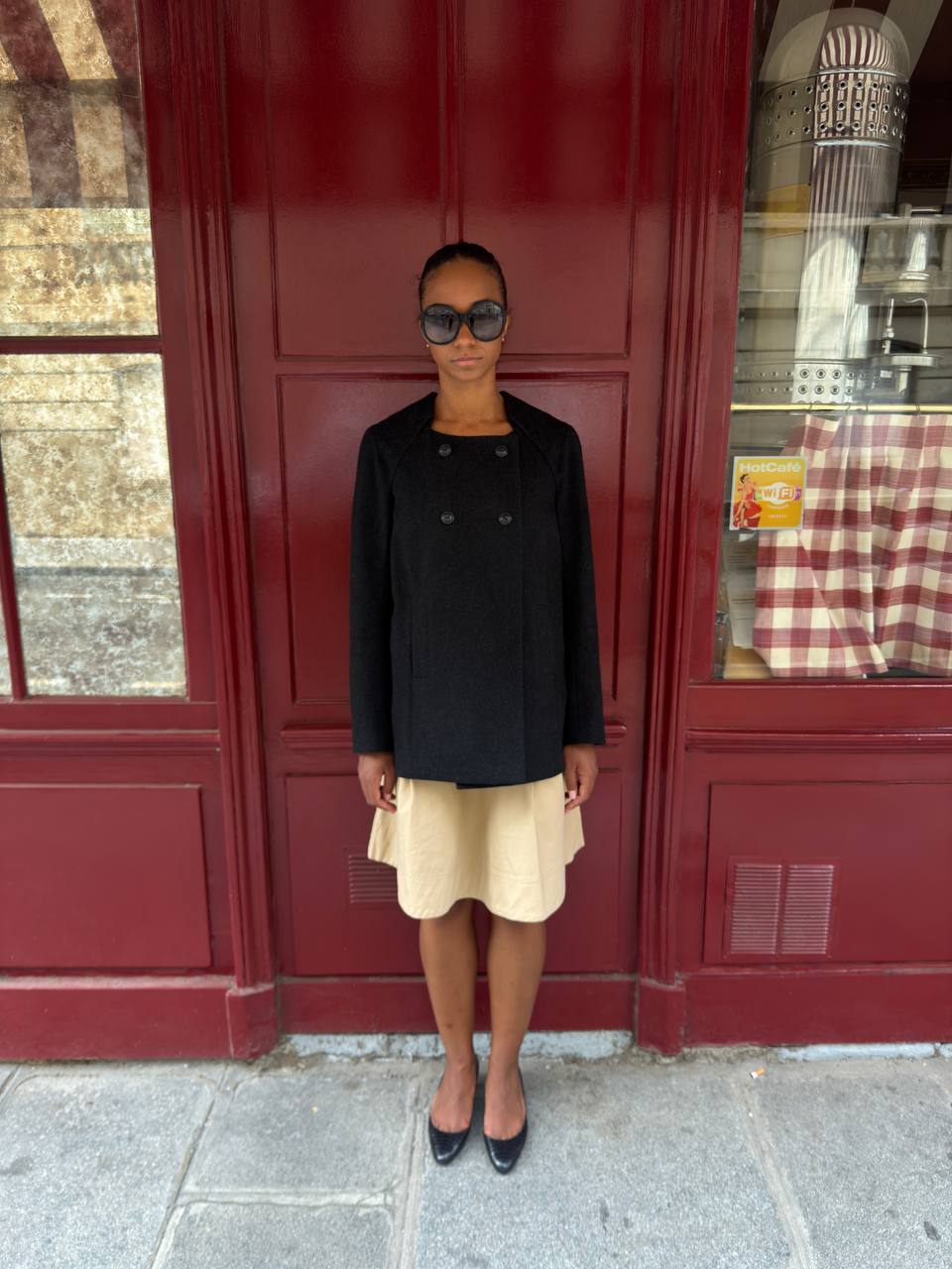 Chloé Vintage Double-Breasted Wool Short Coat