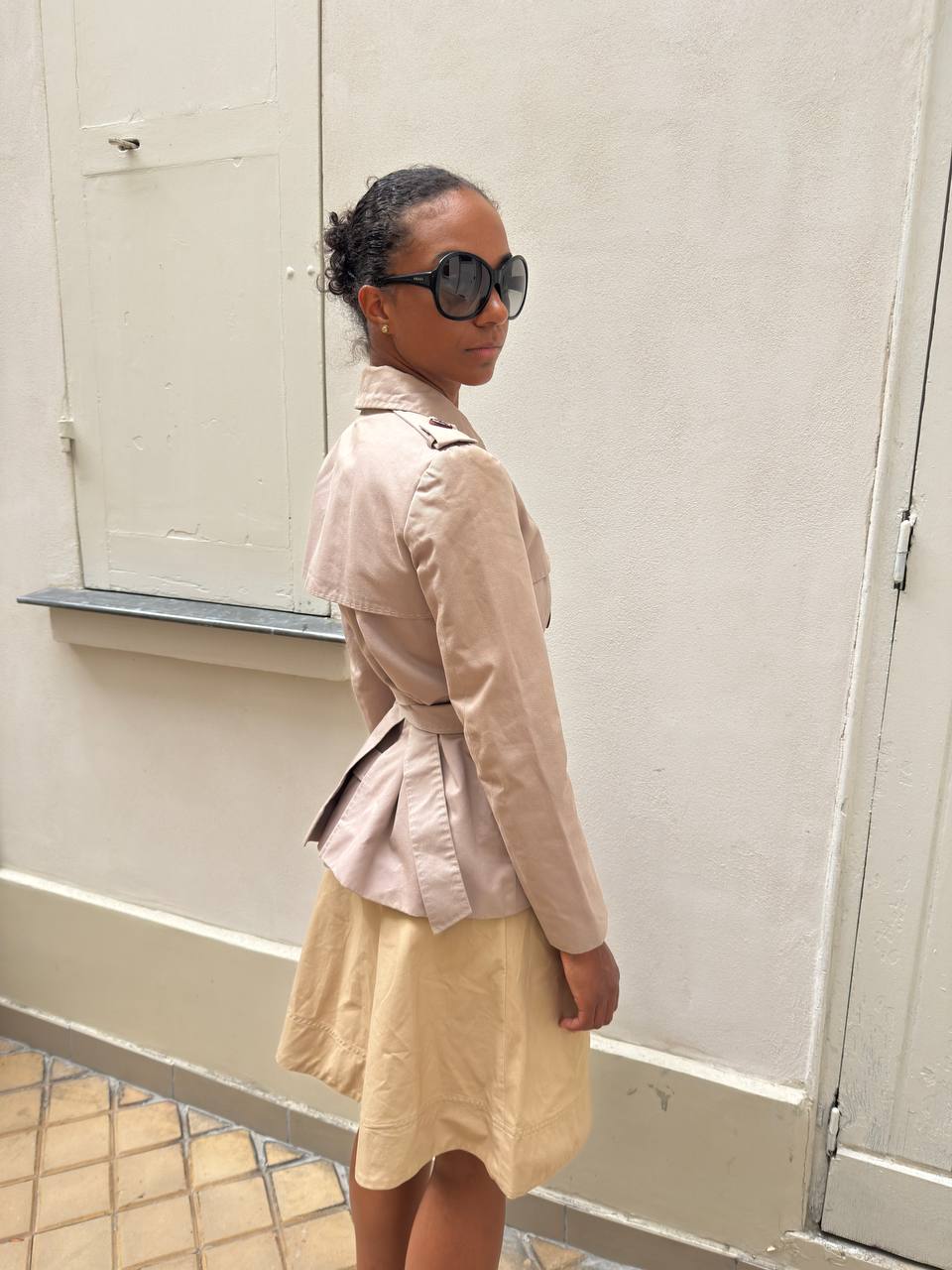 Chloé Vintage Cotton Short Trench Coat