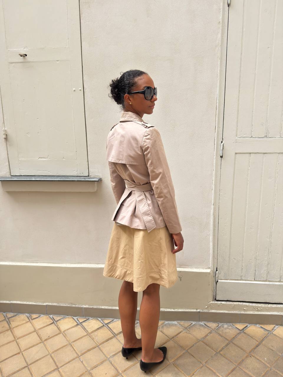 Chloé Vintage Cotton Short Trench Coat