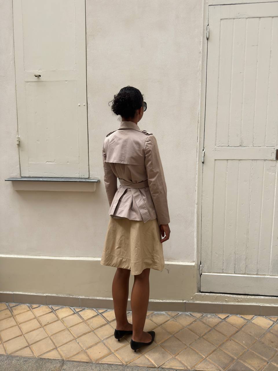 Chloé Vintage Cotton Short Trench Coat