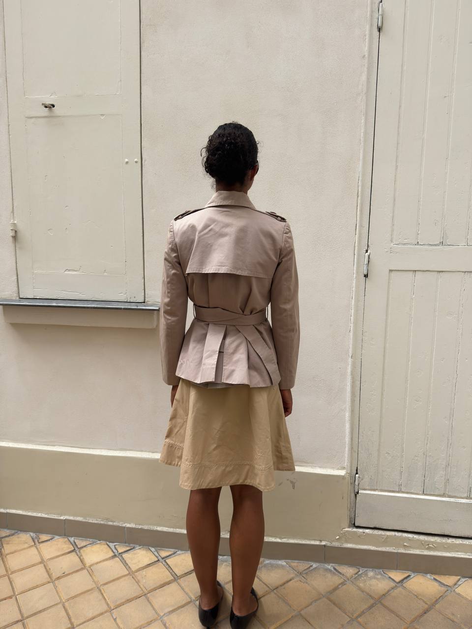 Chloé Vintage Cotton Short Trench Coat