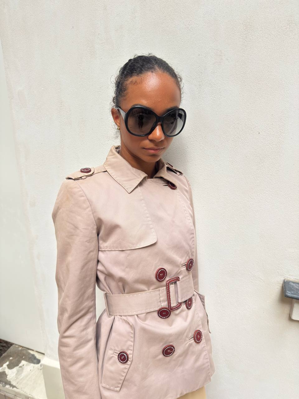 Chloé Vintage Cotton Short Trench Coat