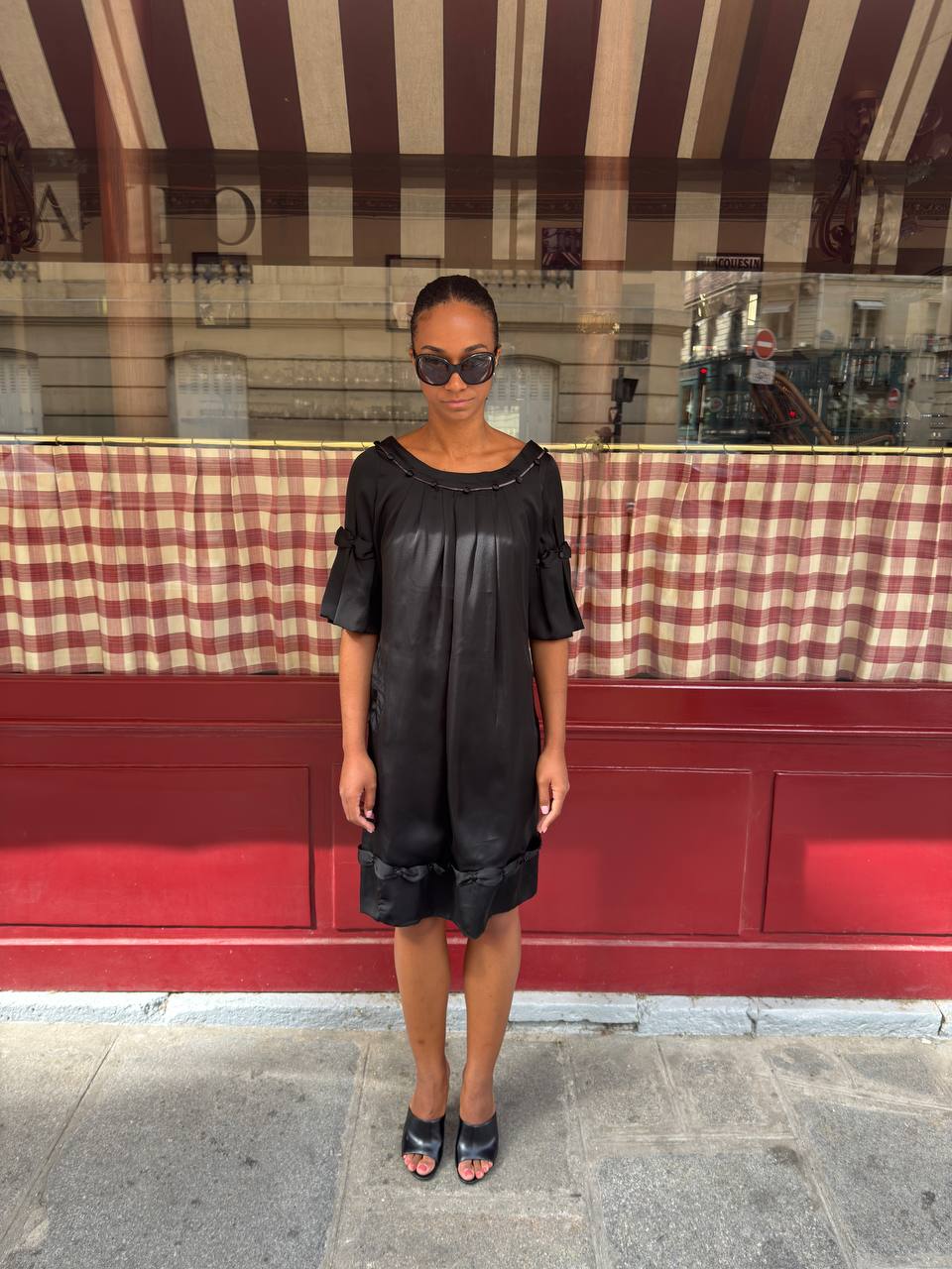 Chloé 100% Silk Volume-Sleeve Dress