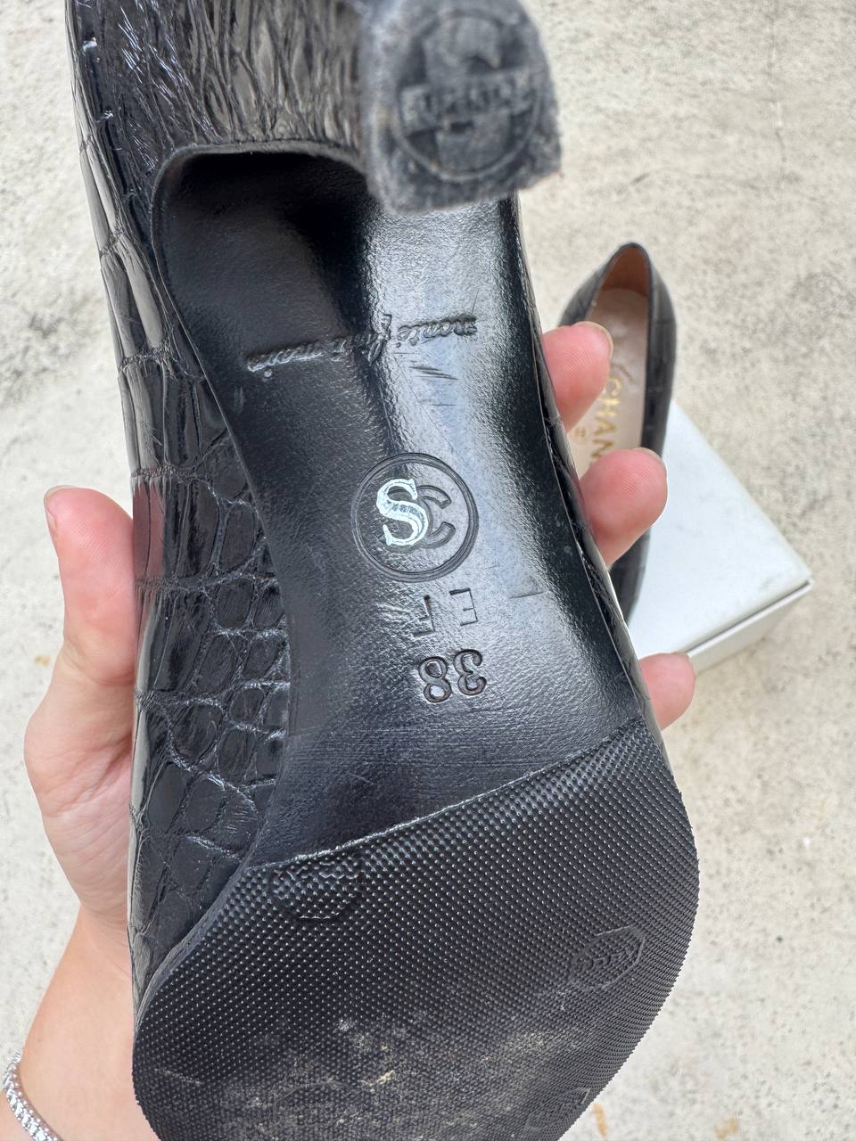 Chanel Vintage Crocodile Pumps