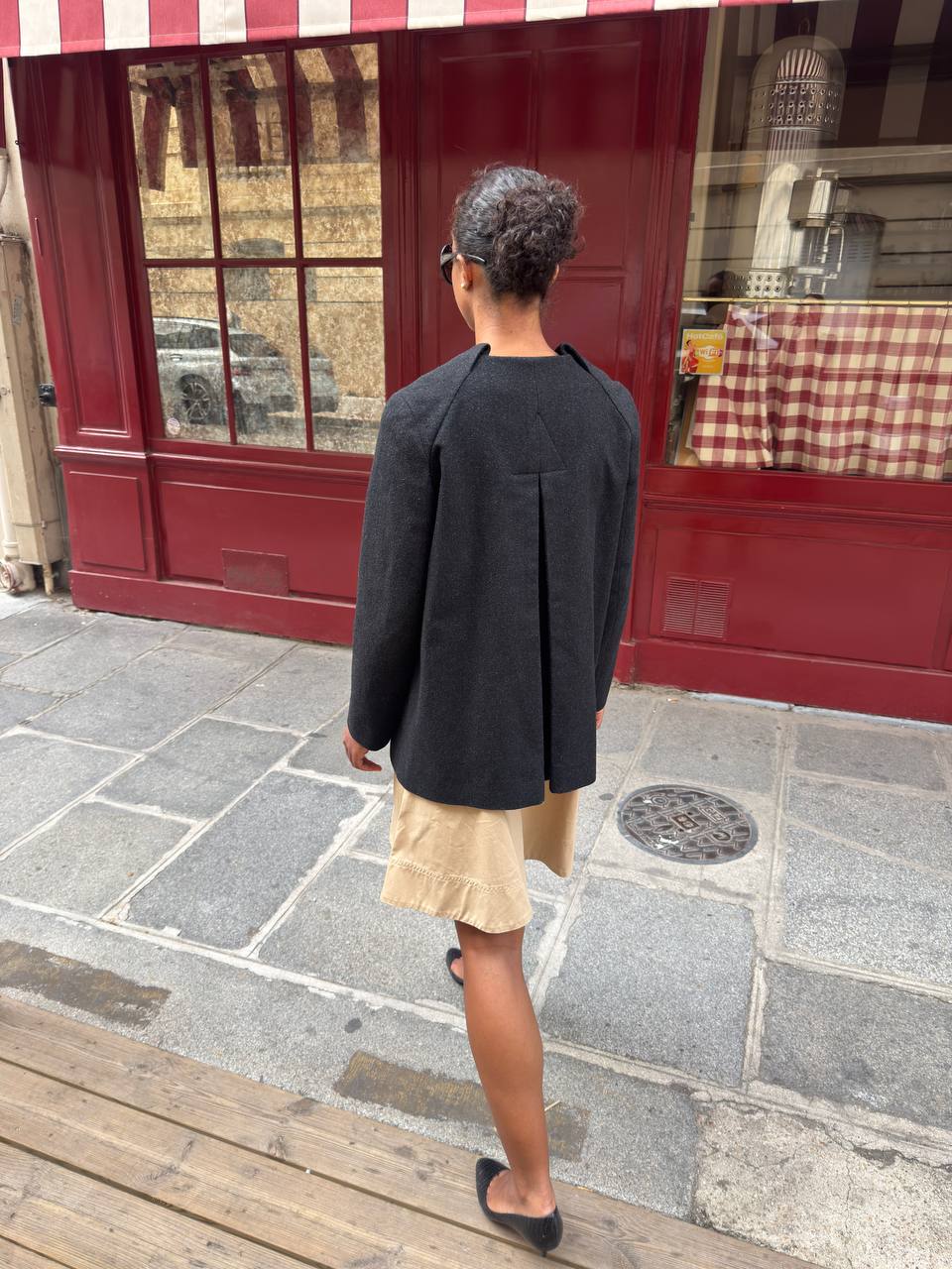 Chloé Vintage Double-Breasted Wool Short Coat
